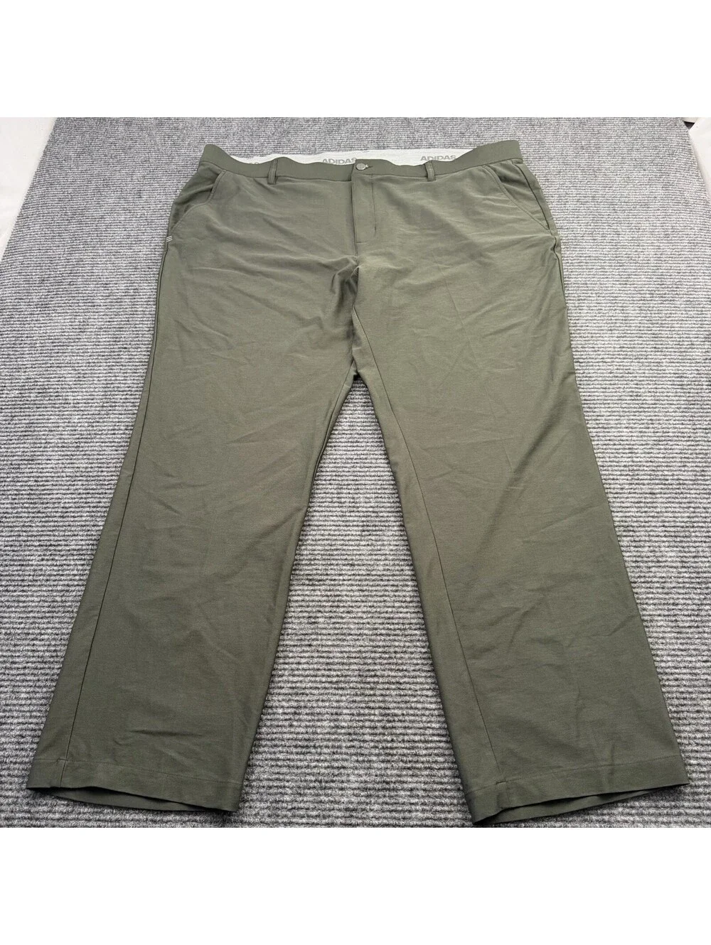 Adidas Performance Golf Pants Men’s Size 46x32 Gray Casual Flat Front Stretch
